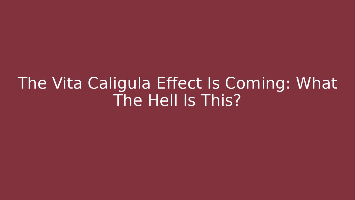 The Vita Caligula Effect Is Coming: What The Hell Is This?