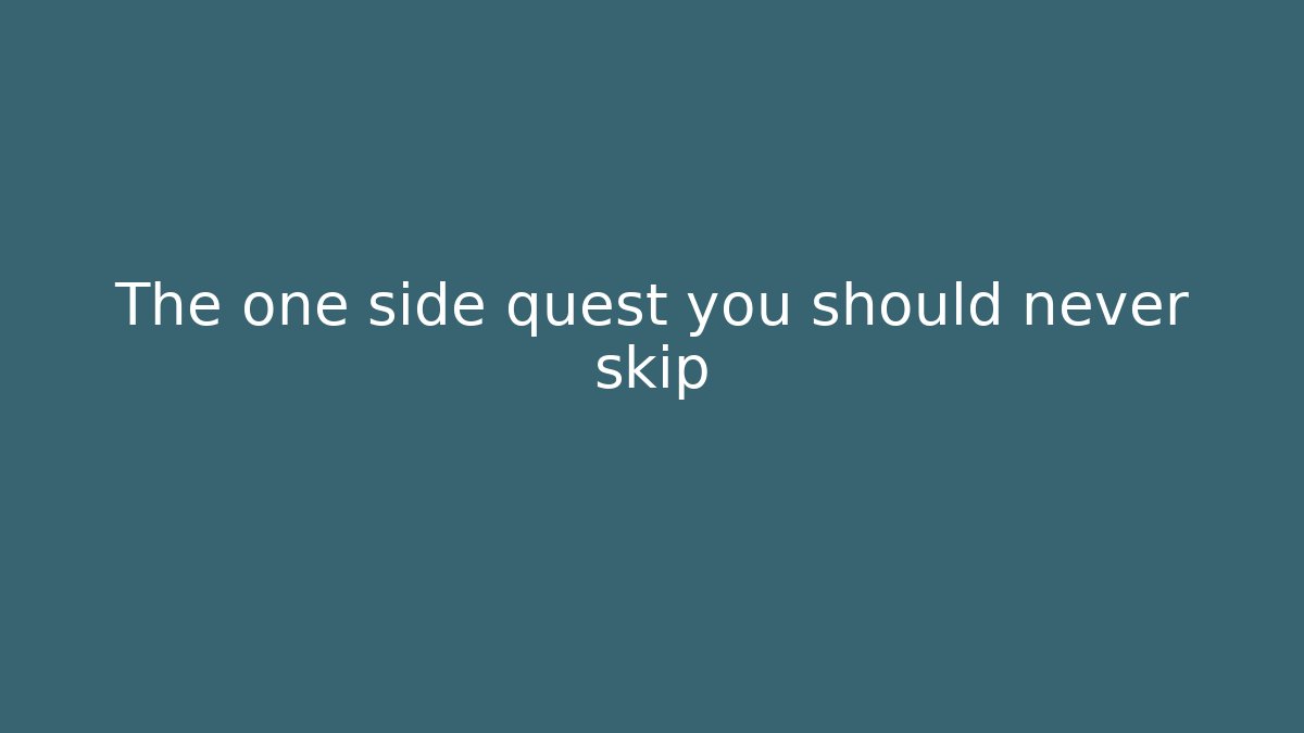 The one side quest you should never skip - Vintage E-Juice