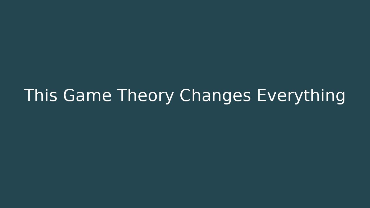 This Game Theory Changes Everything - Vintage E-Juice