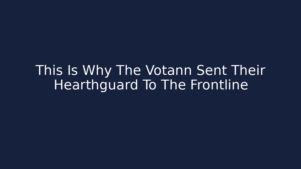 This Is Why The Votann Sent Their Hearthguard To The Frontline