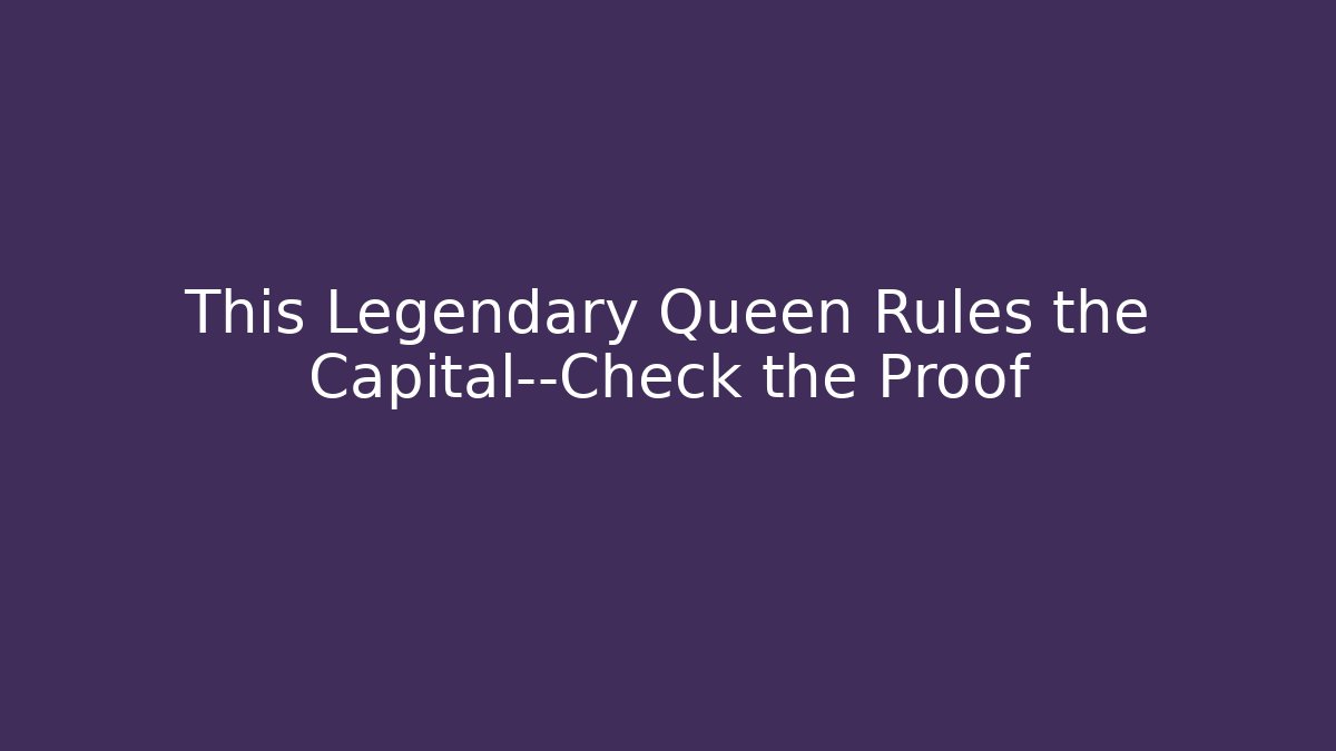 This Legendary Queen Rules the Capital—Check the Proof - Vintage E-Juice