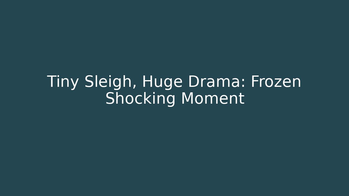 Tiny Sleigh, Huge Drama: Frozen Shocking Moment
