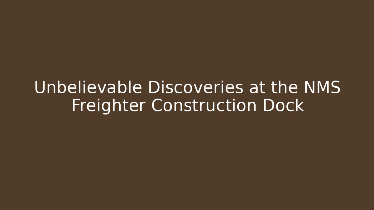 Unbelievable Discoveries at the NMS Freighter Construction Dock - Vintage E-Juice