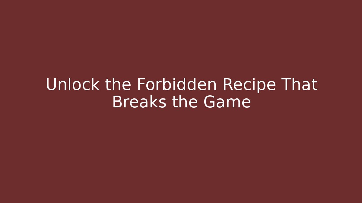 Unlock the Forbidden Recipe That Breaks the Game - Vintage E-Juice