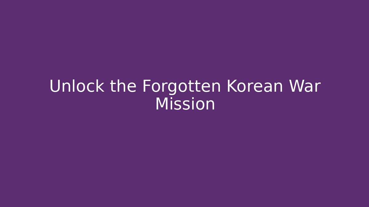 Unlock the Forgotten Korean War Mission - Vintage E-Juice