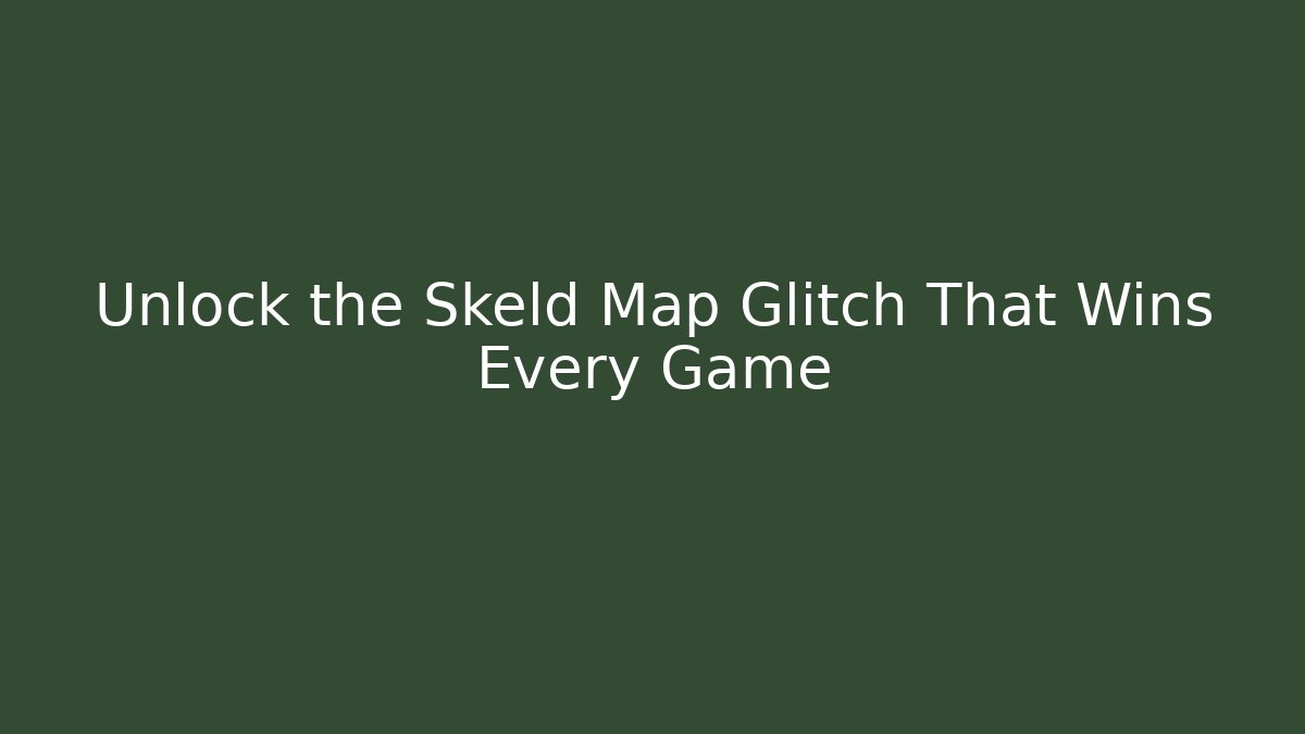 Unlock the Skeld Map Glitch That Wins Every Game