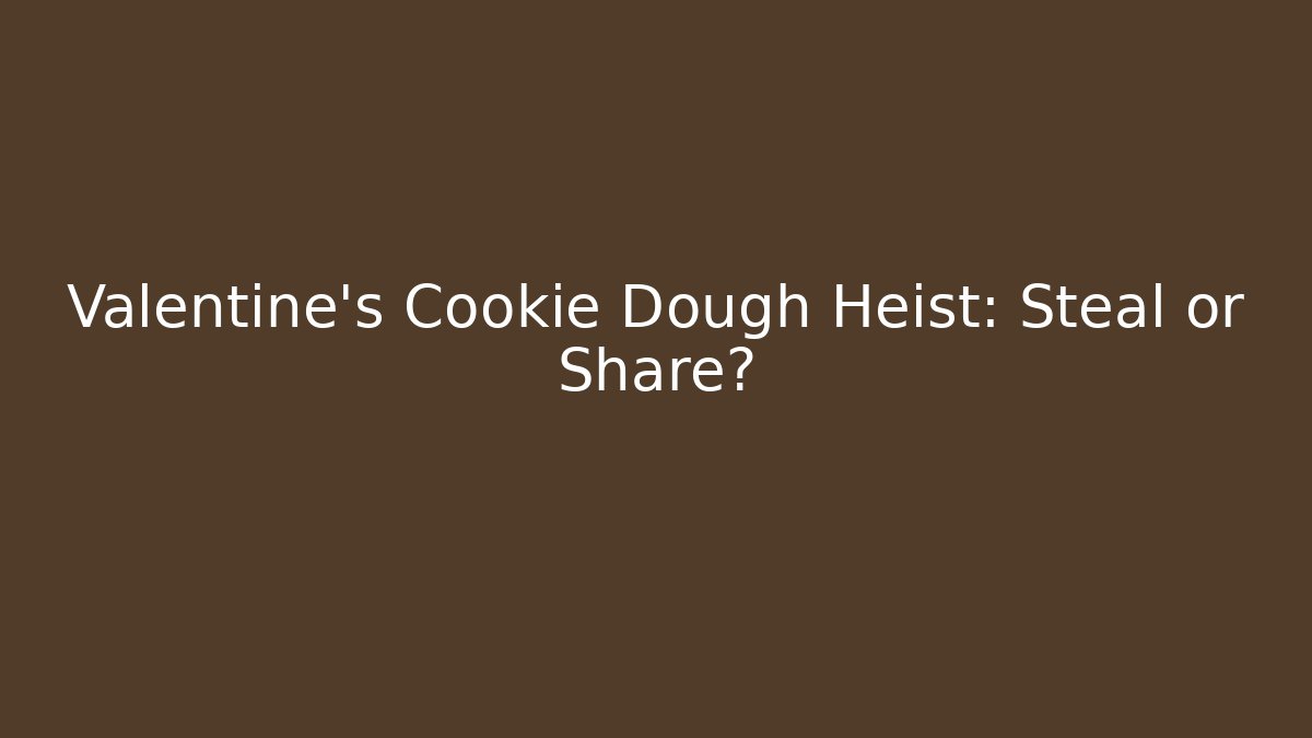 Valentine's Cookie Dough Heist: Steal or Share?