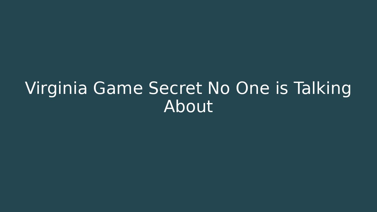 Virginia Game Secret No One is Talking About - Vintage E-Juice