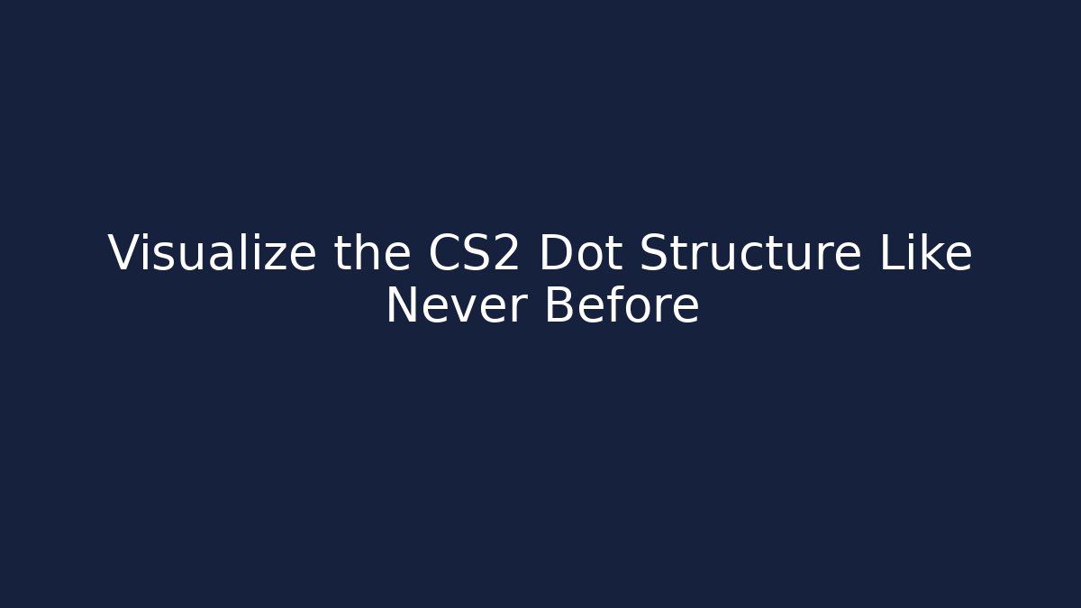 Visualize the CS2 Dot Structure Like Never Before
