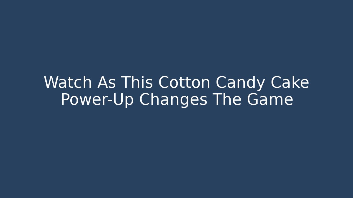 Watch As This Cotton Candy Cake Power-Up Changes The Game - Vintage E-Juice
