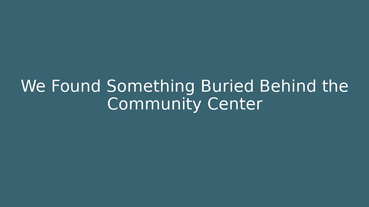 We Found Something Buried Behind the Community Center - Vintage E-Juice