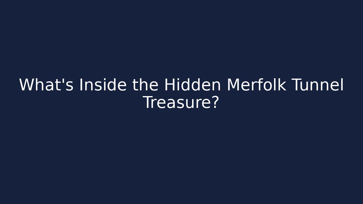 What’s Inside the Hidden Merfolk Tunnel Treasure?