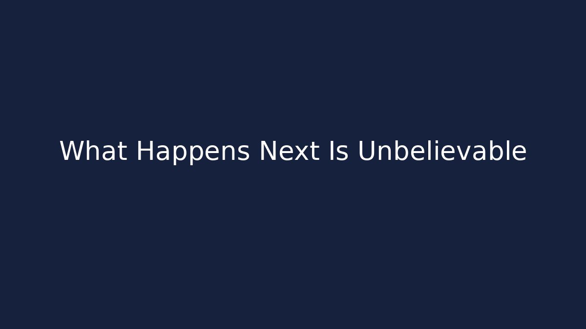 What Happens Next Is Unbelievable - Vintage E-Juice