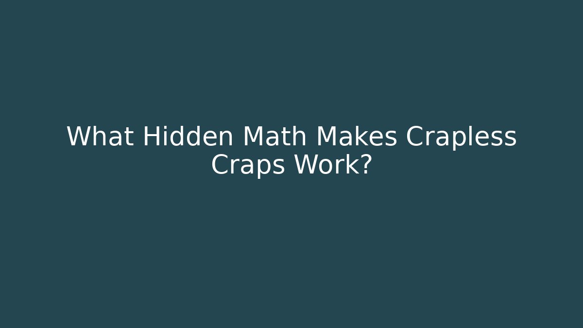 What Hidden Math Makes Crapless Craps Work? - Vintage E-Juice