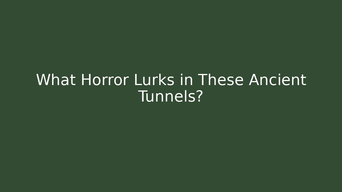 What Horror Lurks in These Ancient Tunnels? - Vintage E-Juice