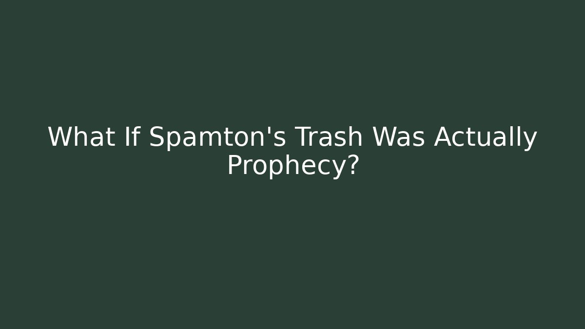 What If Spamton’s Trash Was Actually Prophecy? - Vintage E-Juice
