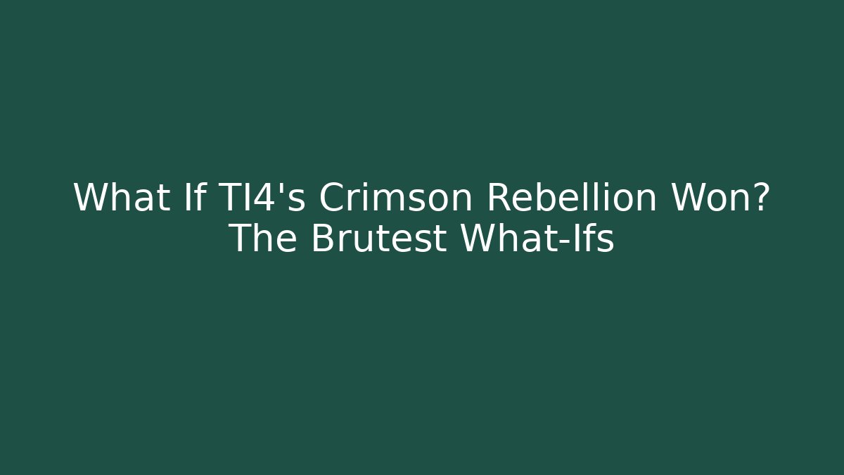 What If TI4's Crimson Rebellion Won? The Brutest What-Ifs