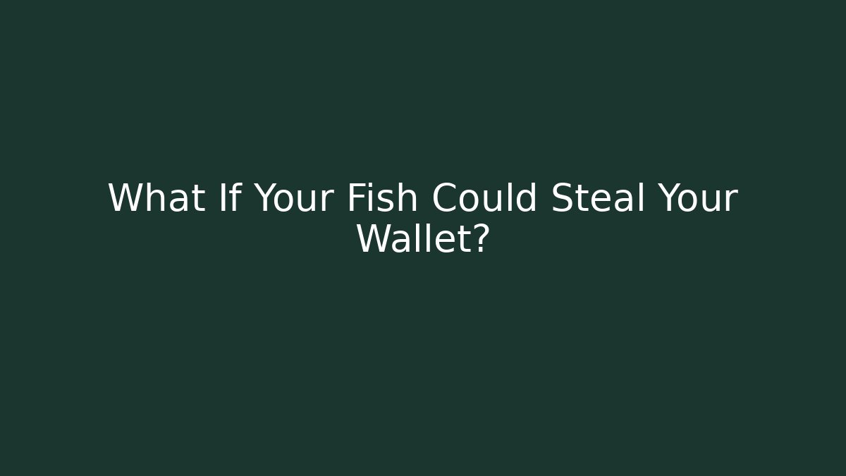 What If Your Fish Could Steal Your Wallet? - Vintage E-Juice