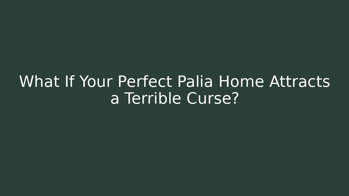 What If Your Perfect Palia Home Attracts a Terrible Curse?