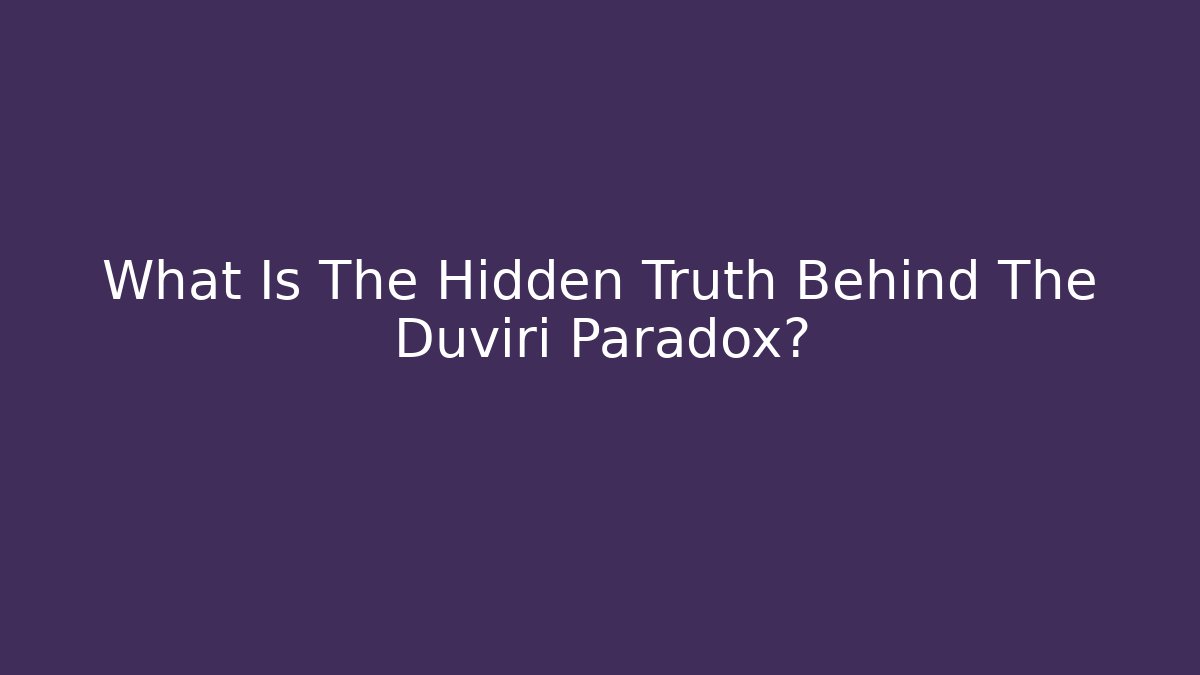 What Is The Hidden Truth Behind The Duviri Paradox?