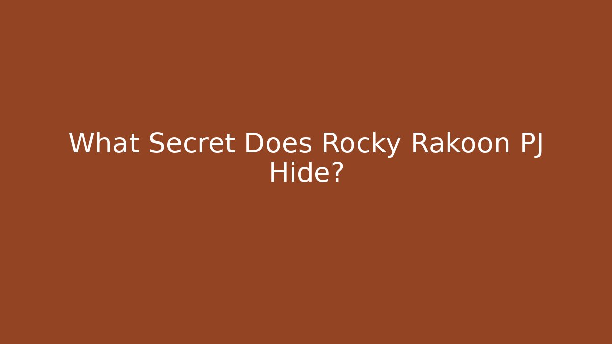 What Secret Does Rocky Rakoon PJ Hide? - Vintage E-Juice