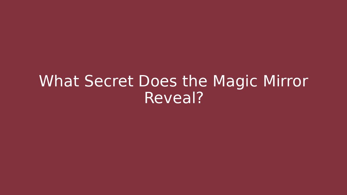 What Secret Does the Magic Mirror Reveal? - Vintage E-Juice