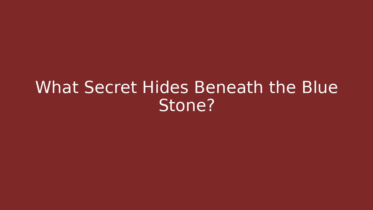 What Secret Hides Beneath the Blue Stone? - Vintage E-Juice