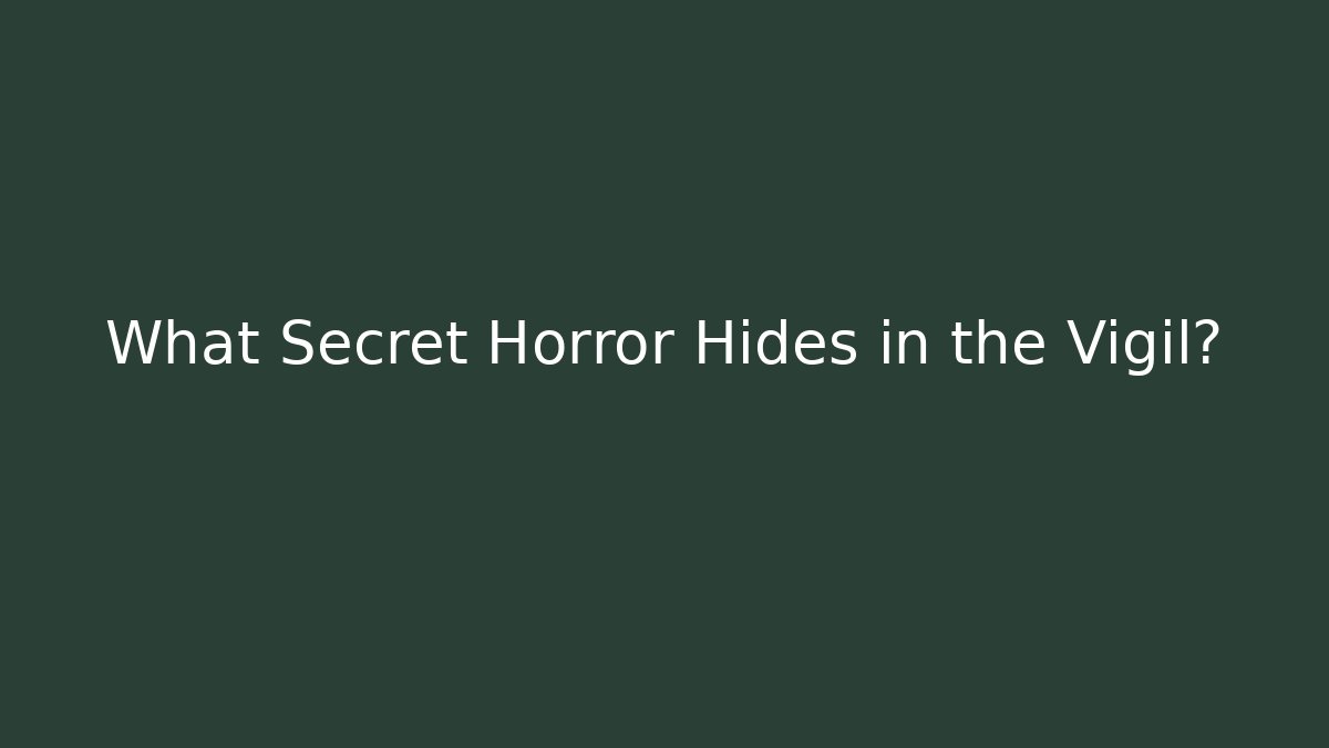 What Secret Horror Hides in the Vigil? - Vintage E-Juice