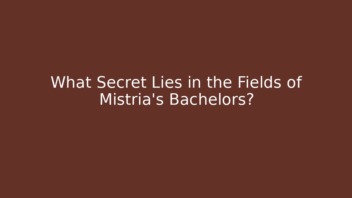 What Secret Lies in the Fields of Mistria's Bachelors?