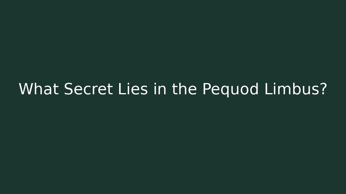 What Secret Lies in the Pequod Limbus?