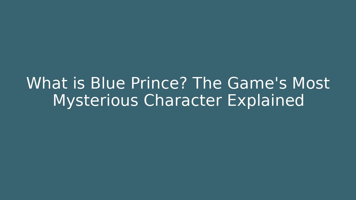 What is Blue Prince? The Game's Most Mysterious Character Explained