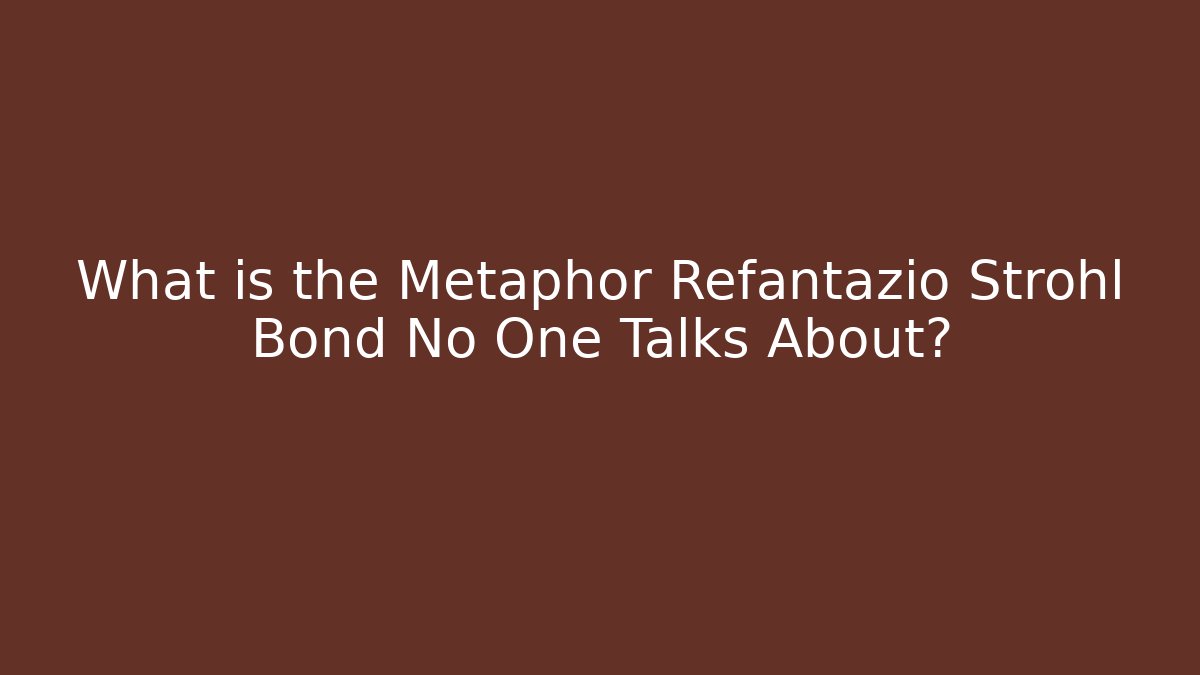 What is the Metaphor Refantazio Strohl Bond No One Talks About? - Vintage E-Juice