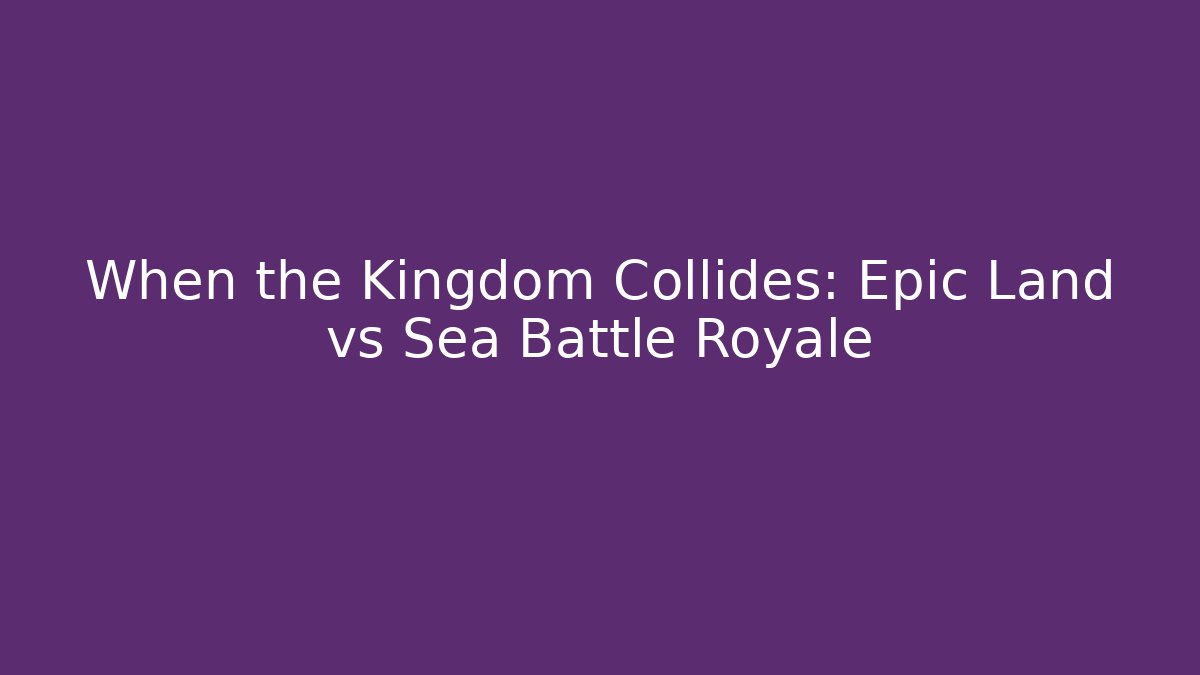 When the Kingdom Collides: Epic Land vs Sea Battle Royale