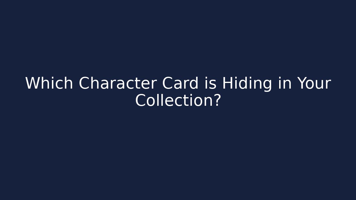 Which Character Card is Hiding in Your Collection? - Vintage E-Juice