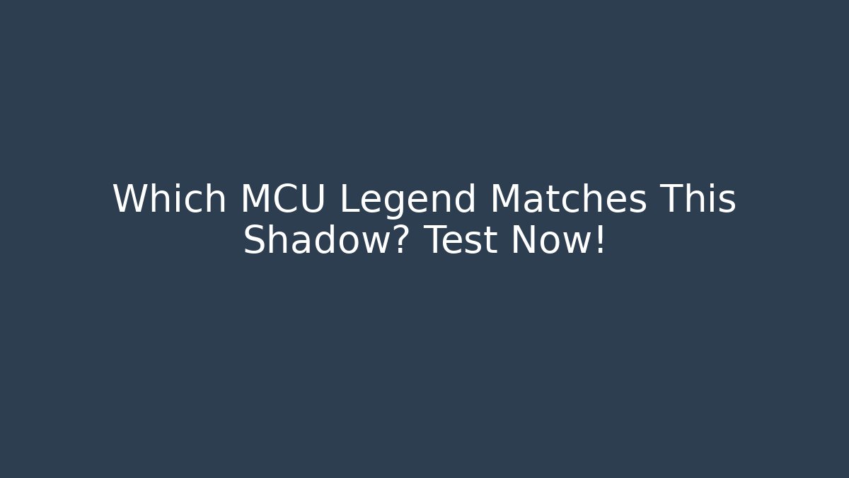 Which MCU Legend Matches This Shadow? Test Now! - Vintage E-Juice