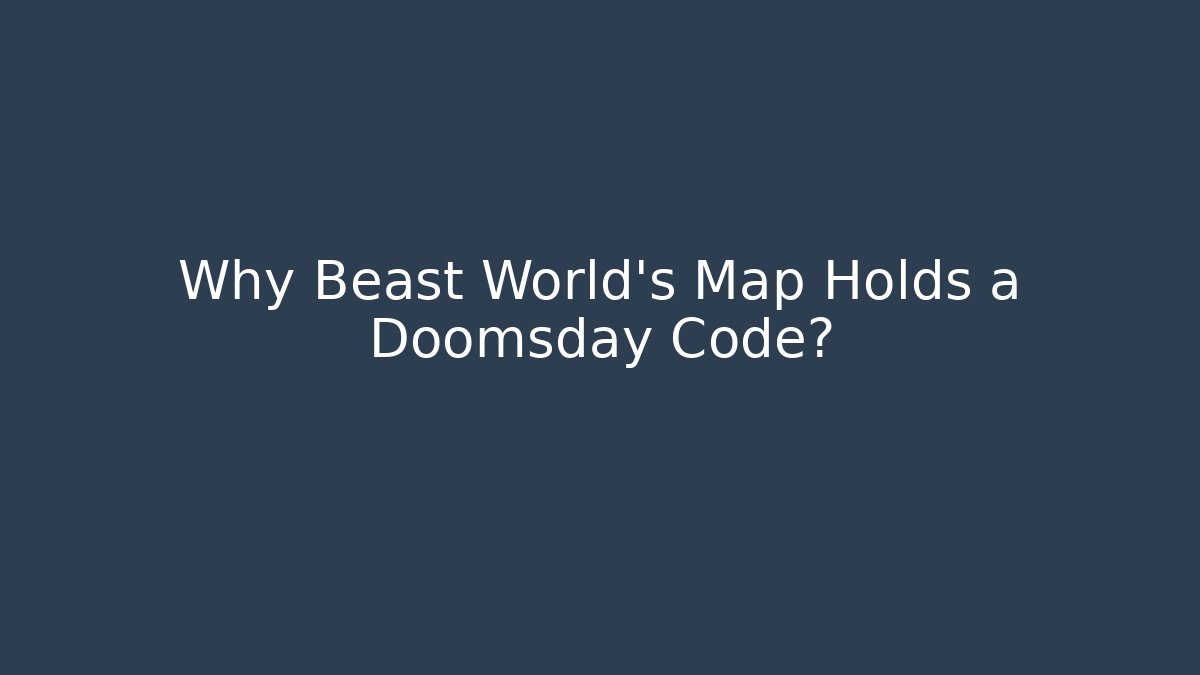 Why Beast World's Map Holds a Doomsday Code? - Vintage E-Juice