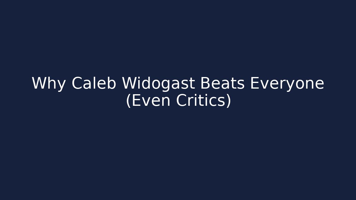 Why Caleb Widogast Beats Everyone (Even Critics)