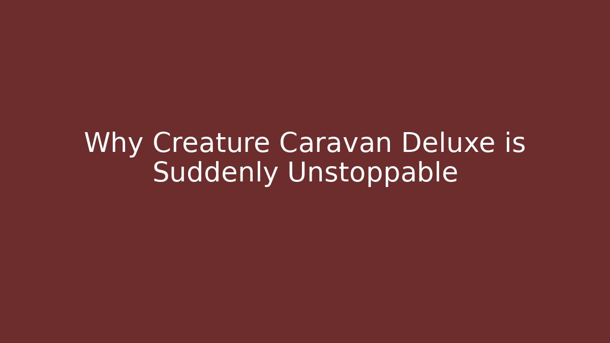 Why Creature Caravan Deluxe is Suddenly Unstoppable - Vintage E-Juice
