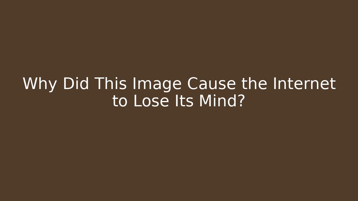 Why Did This Image Cause the Internet to Lose Its Mind? - Vintage E-Juice