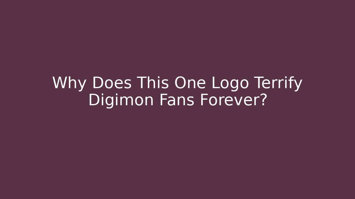 Why Does This One Logo Terrify Digimon Fans Forever? - Vintage E-Juice
