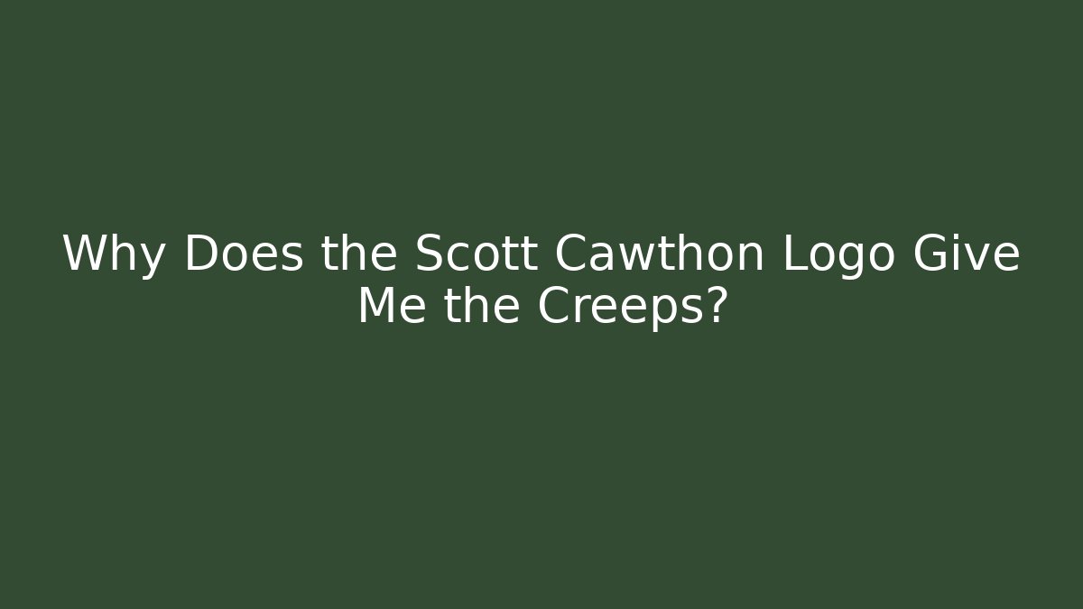 Why Does the Scott Cawthon Logo Give Me the Creeps?