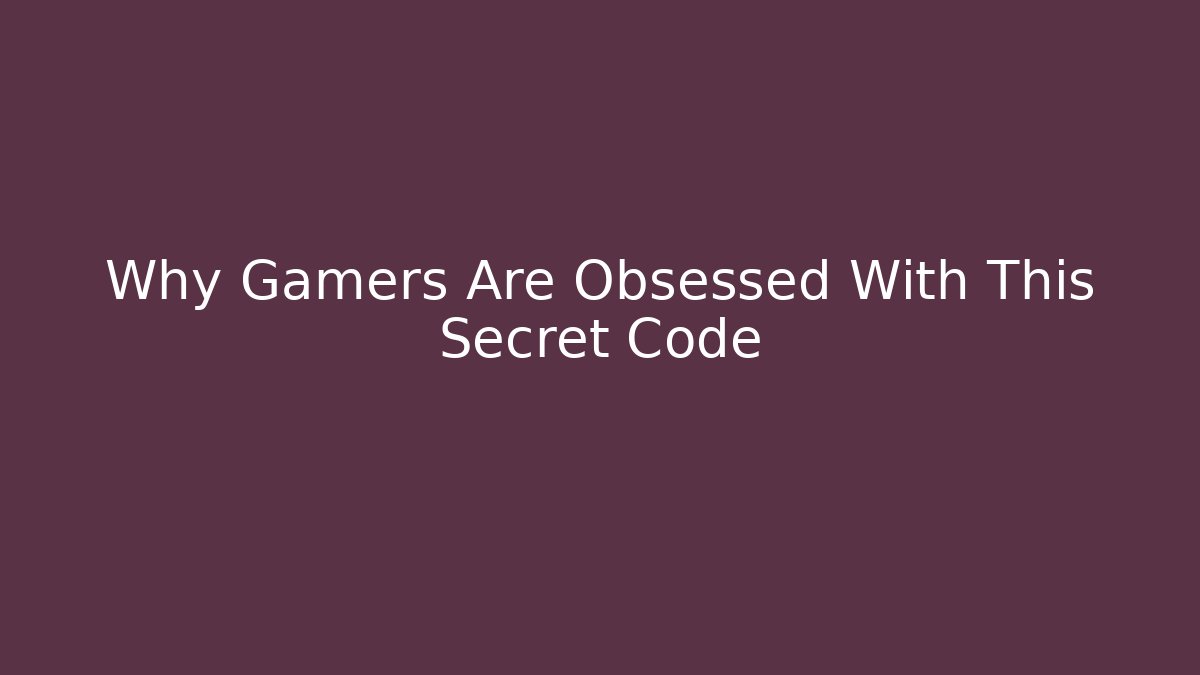 Why Gamers Are Obsessed With This Secret Code - Vintage E-Juice