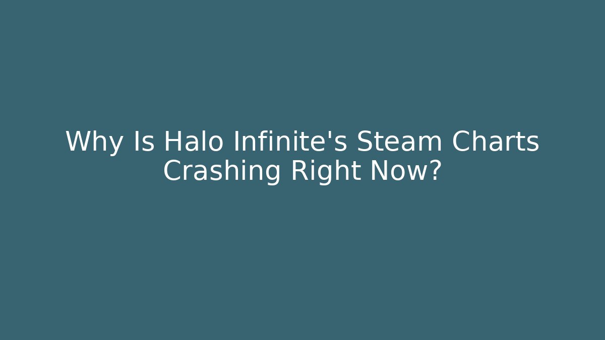 Why Is Halo Infinite's Steam Charts Crashing Right Now?