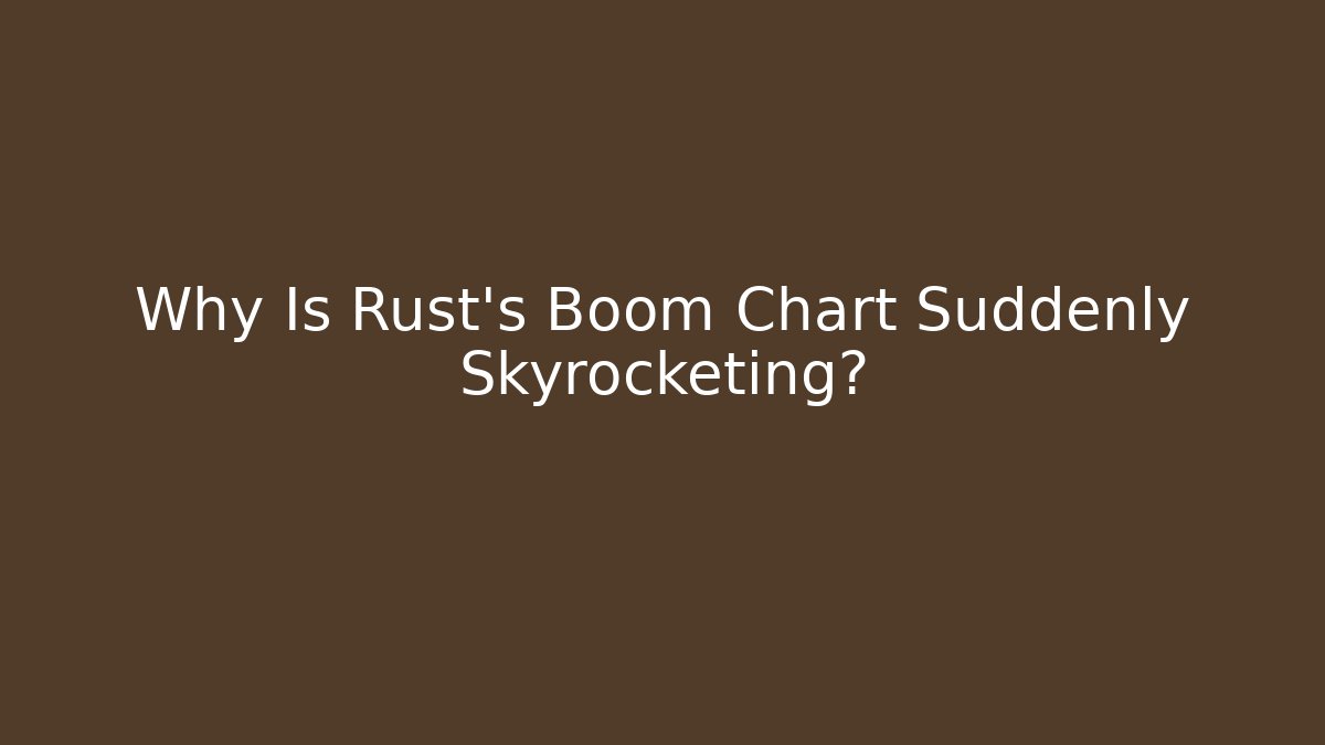 Why Is Rust's Boom Chart Suddenly Skyrocketing?