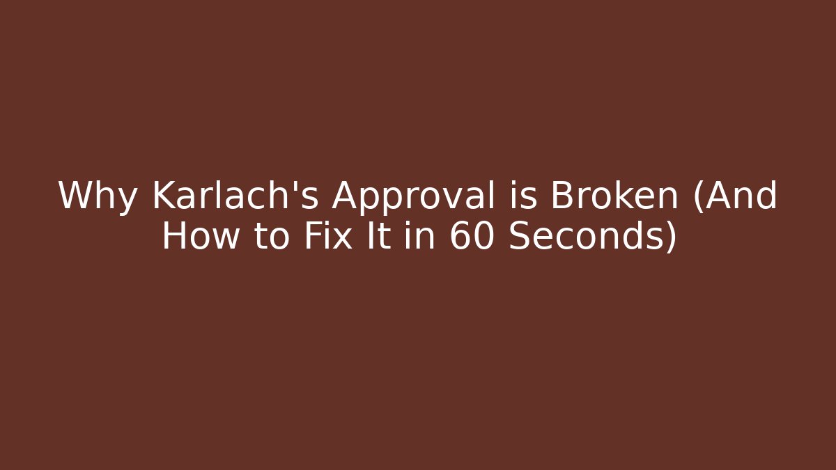 Why Karlach's Approval is Broken (And How to Fix It in 60 Seconds)