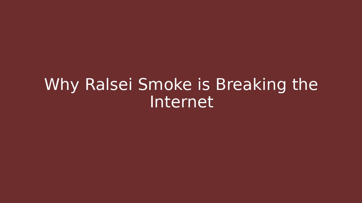 Why Ralsei Smoke is Breaking the Internet