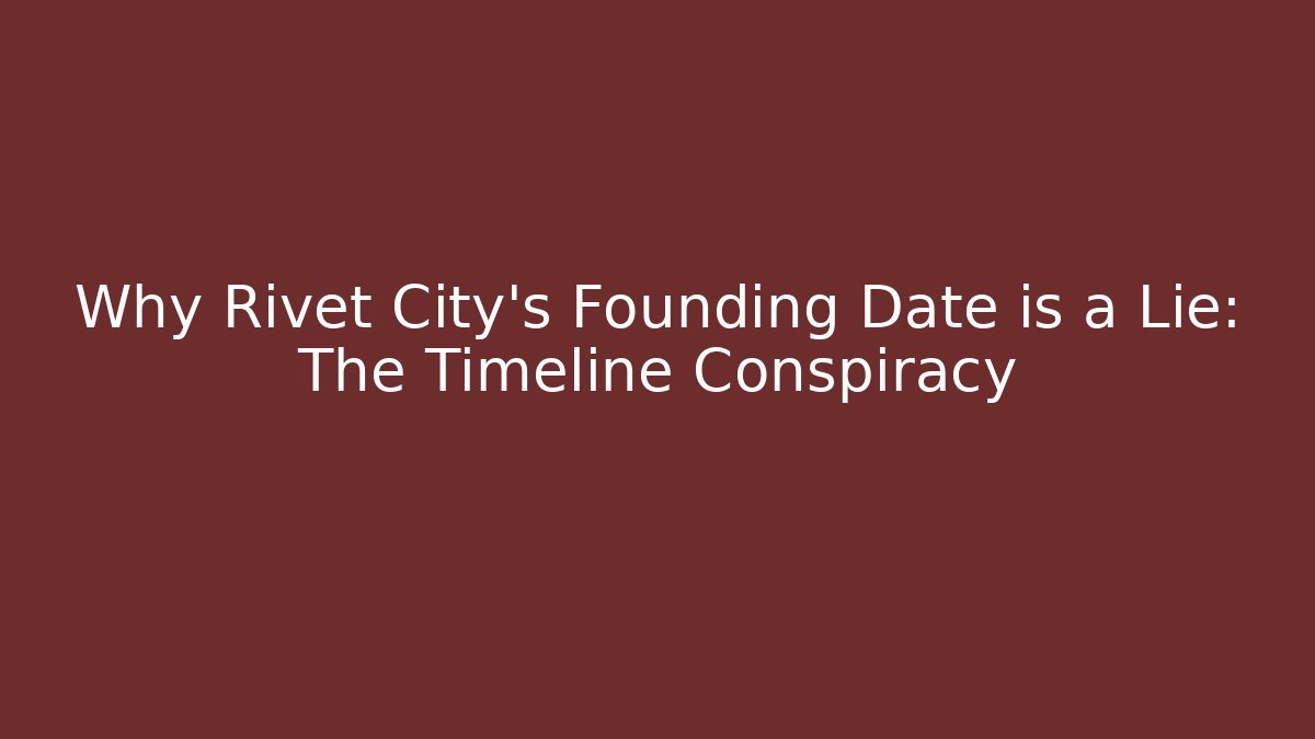 Why Rivet City's Founding Date is a Lie: The Timeline Conspiracy - Vintage E-Juice