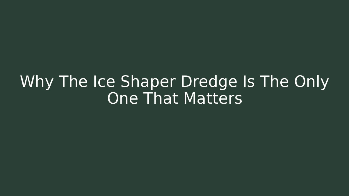 Why The Ice Shaper Dredge Is The Only One That Matters - Vintage E-Juice
