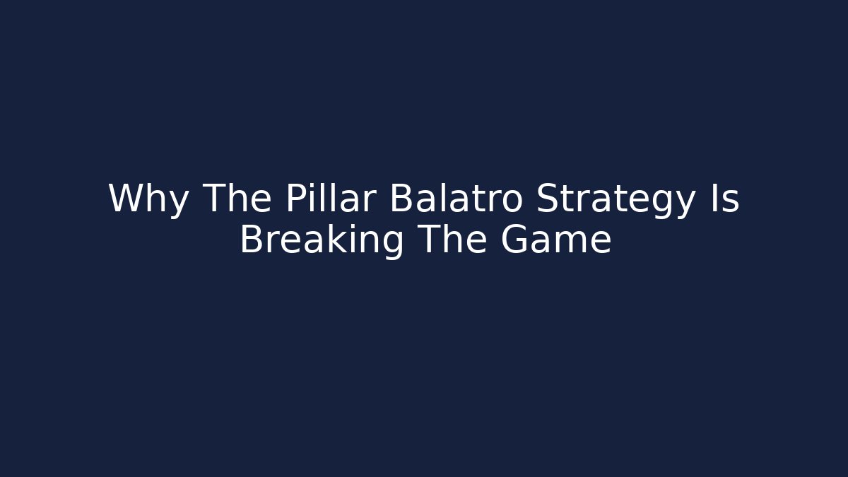 Why The Pillar Balatro Strategy Is Breaking The Game