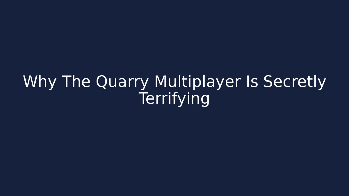 Why The Quarry Multiplayer Is Secretly Terrifying - Vintage E-Juice